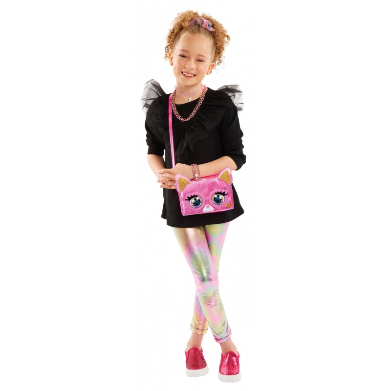 Purse Pets metalická interaktivní kabelka pejsek