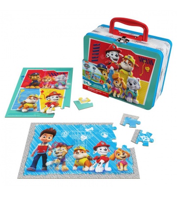 Spin Master Games Tlapková patrola puzzle v plechové krabičce