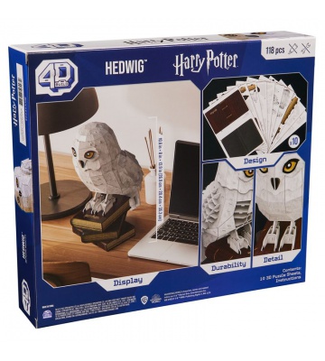 Puzzle Harry Potter Hedvika na stojánku 3D