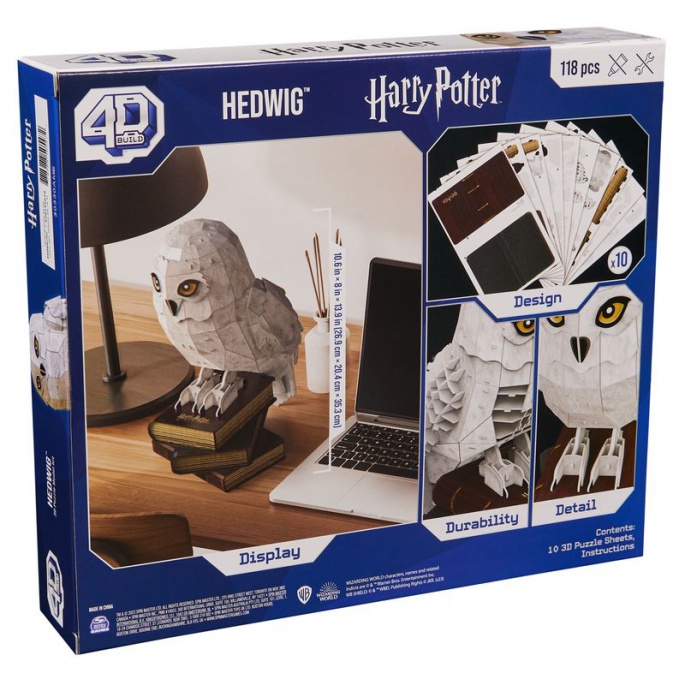 Puzzle Harry Potter Hedvika na stojánku 3D