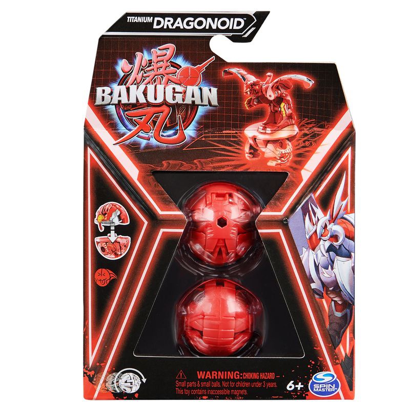 Bakugan základní bakugan s6 Titanium Dragonoid červený