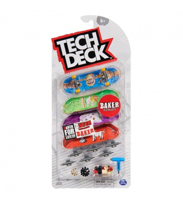 Tech Deck fingerboard čtyřbalení Baker
