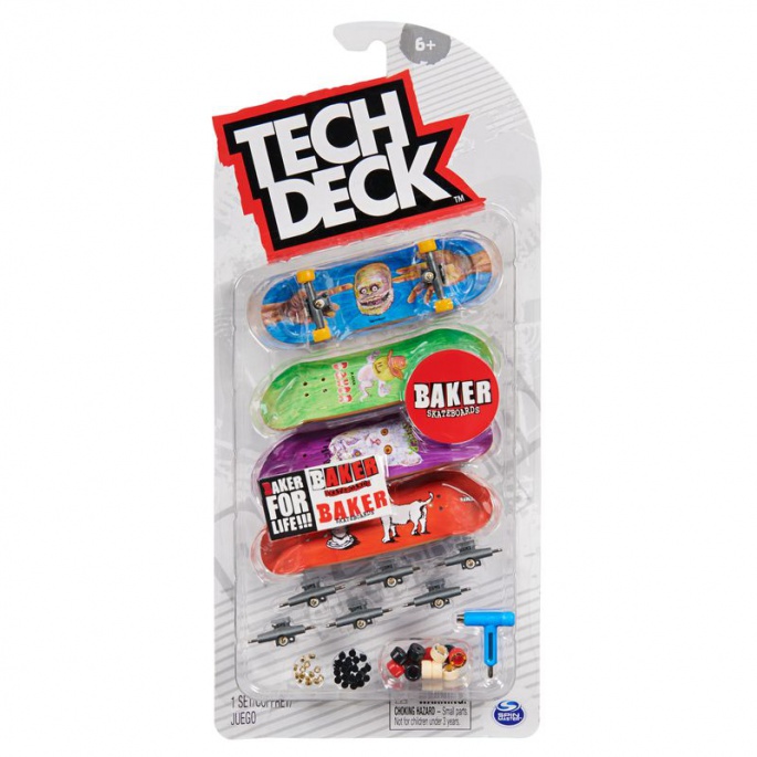 Tech Deck fingerboard čtyřbalení Baker