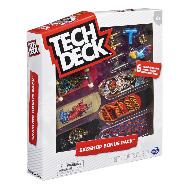 Tech Deck skateshop 6ks s příslušenstvím Santa Cruz