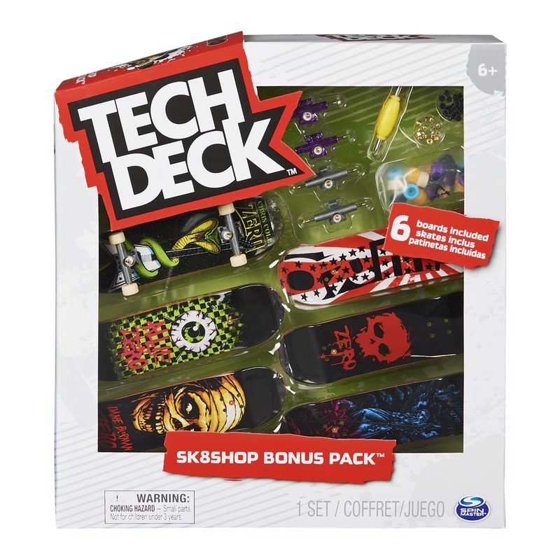 Tech Deck skateshop 6ks s příslušenstvím Zero Zero