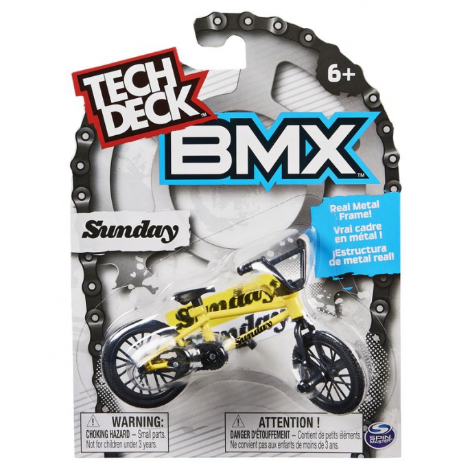 Tech Deck BMX sběratelské kolo Sunday žluto-černá