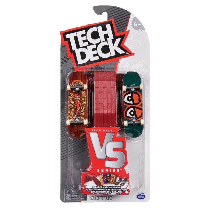 Tech Deck fingerboard dvojbalení s překážkou VS Series Krooked