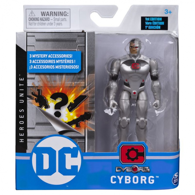 DC figurka Cyborg stříbrný 10 cm