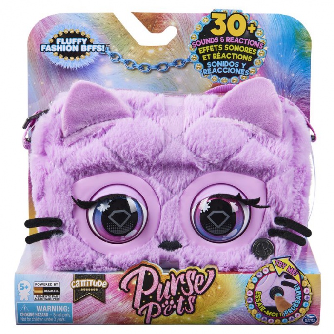 Purse Pets interaktivní kabelka plyšová kočka