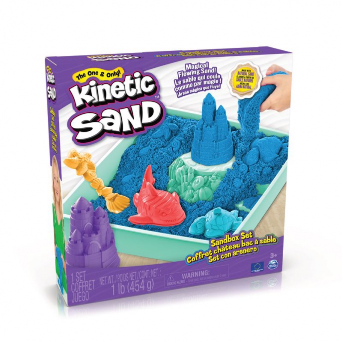 Akce 1+1 Kinetic Sand krabice písku s podložkou + Kinetic Sand kelímky písku navíc