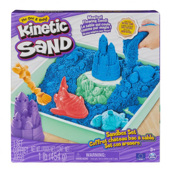 Akce 1+1 Kinetic Sand krabice písku s podložkou + Kinetic Sand kelímky písku navíc