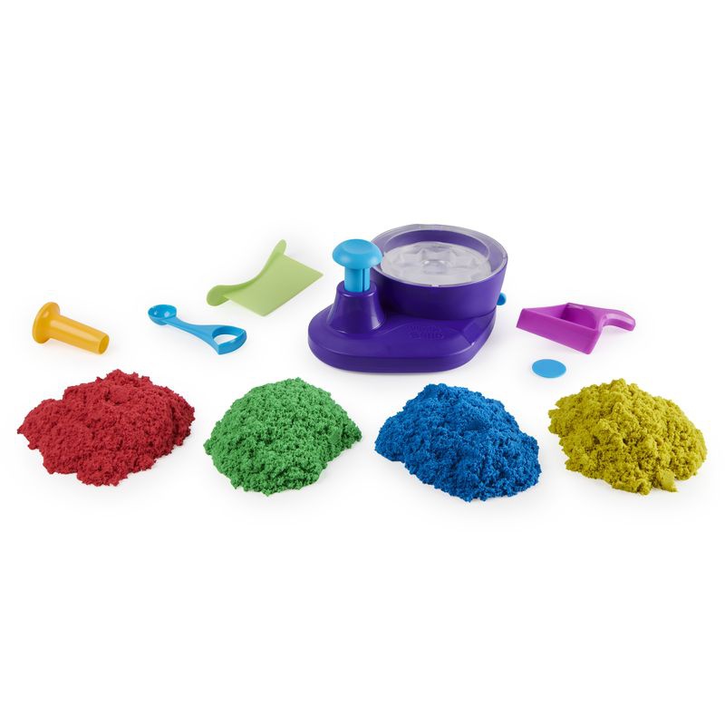 Akce 1+1 Kinetic Sand duhový kolotoč + Kinetic Sand kelímky zeleného tekutého písku navíc
