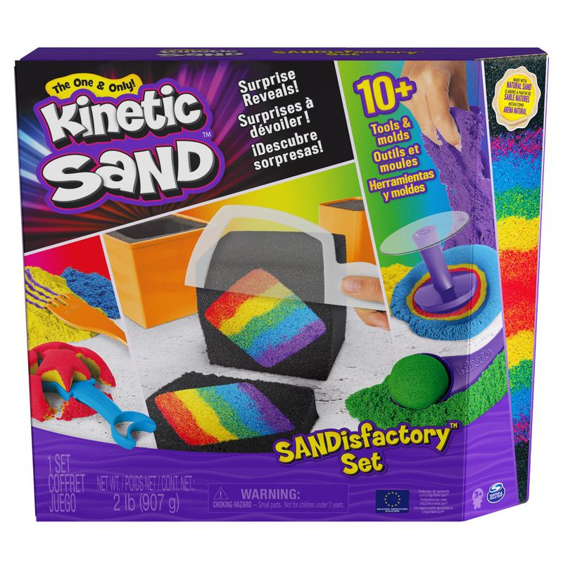 Akce 1+1 Kinetic Sand kreativní dílna + Kinetic Sand kelímky modrého tekutého písku navíc
