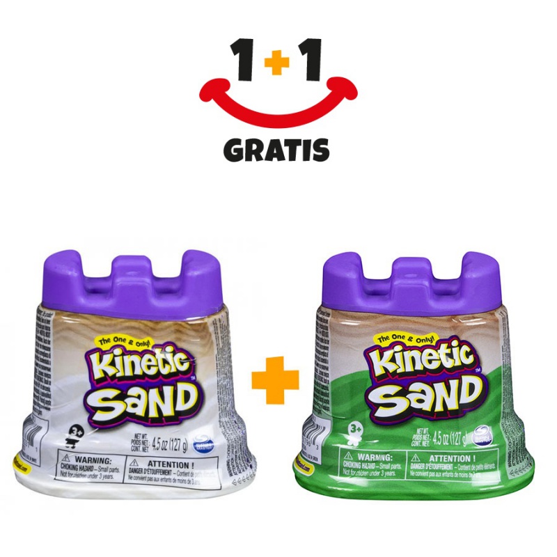 Akce 1+1 Kinetic Sand kelímek bílého tekutého písku + Kinetic Sand kelímky písku navíc