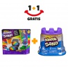 Akce 1+1 Kinetic Sand kreativní dílna + Kinetic Sand kelímky modrého tekutého písku navíc