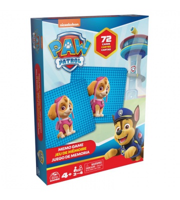 Spin Master Games Tlapková patrola pexeso 72 karet