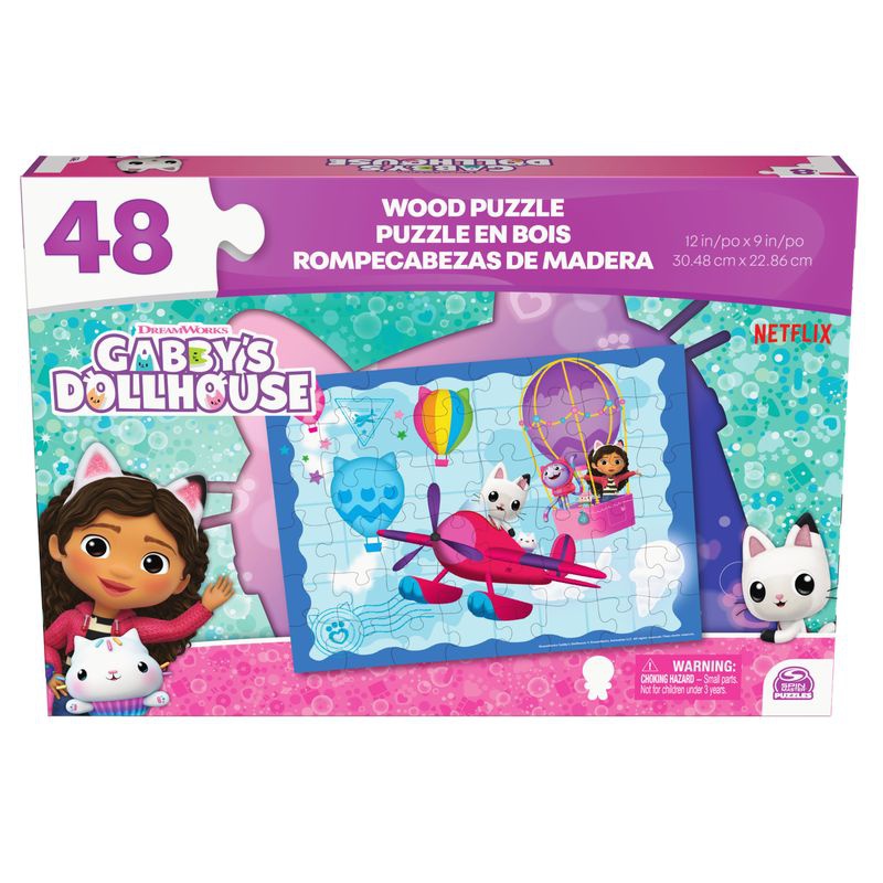 Spin Master Games Gábinin kouzelný domek dřevěné puzzle 48 dílků