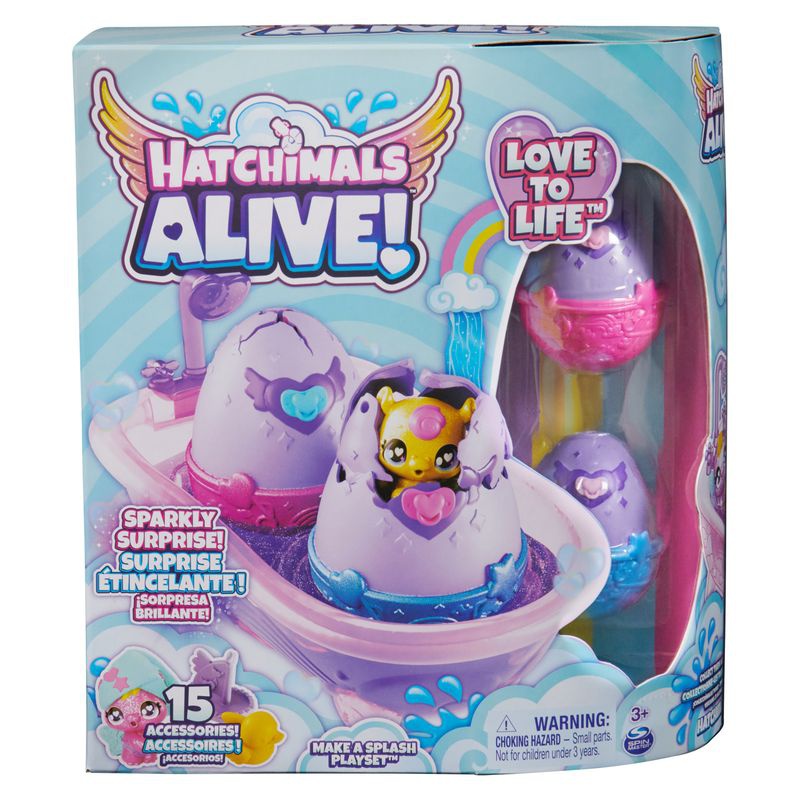 Hatchimals zvířátka ve vaně se změnou barvy