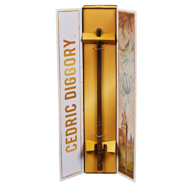 Harry Potter sběratelská hůlka s podstavcem 2C Cedric Diggory