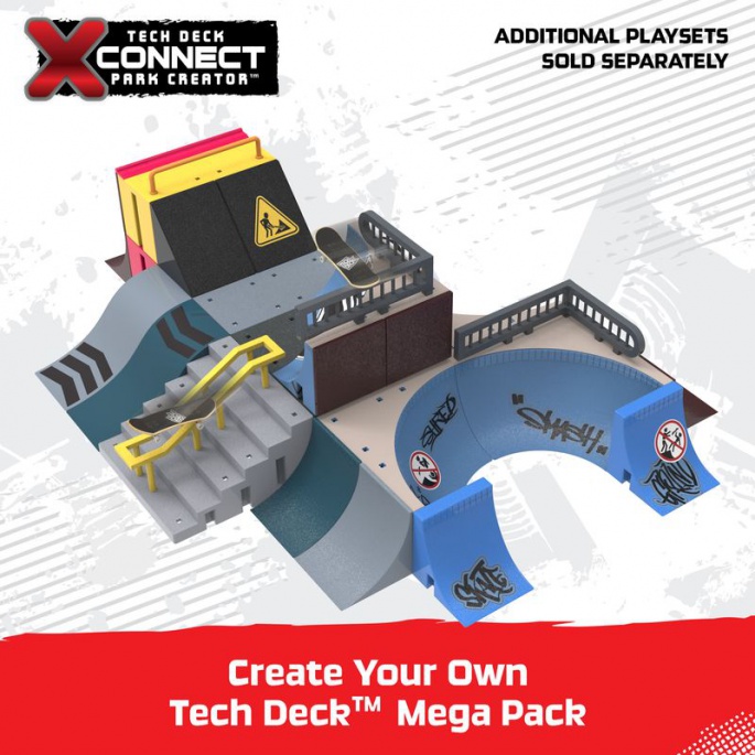 Tech Deck Xconnect velký skate park + 4 fingerboardy