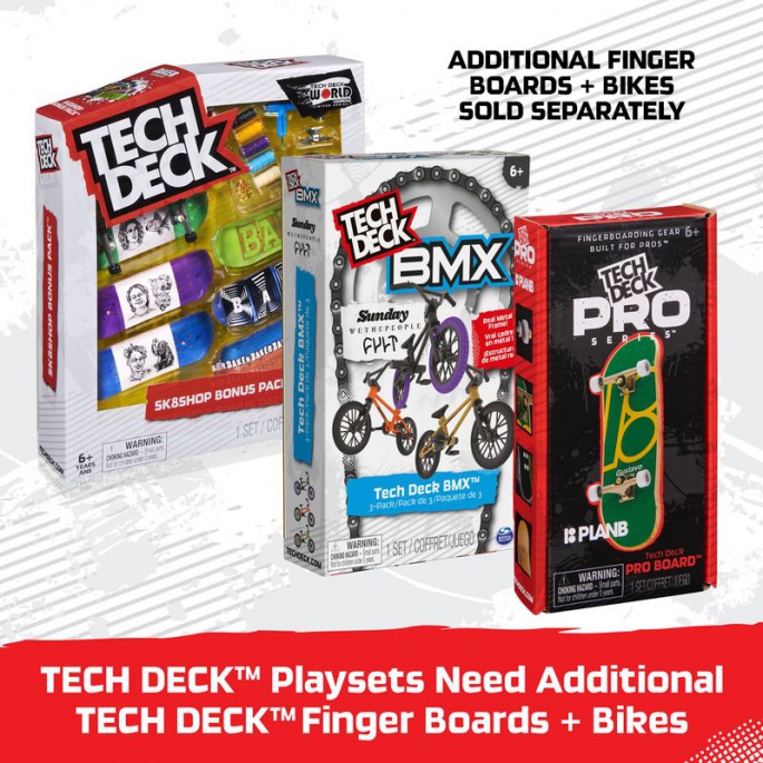 Tech Deck Xconnect velký skate park + 4 fingerboardy
