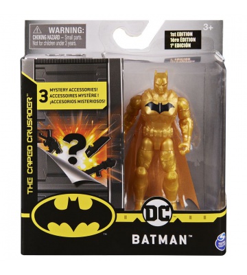 Batman zlatá figurka s doplňky 10 cm