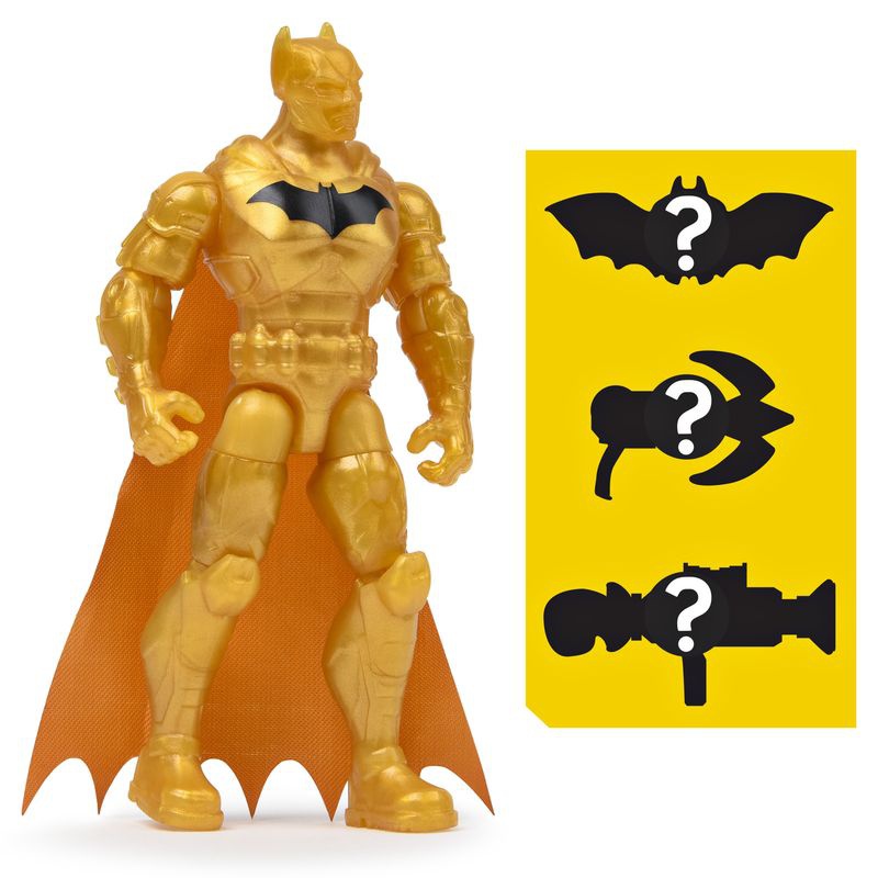 Batman zlatá figurka s doplňky 10 cm