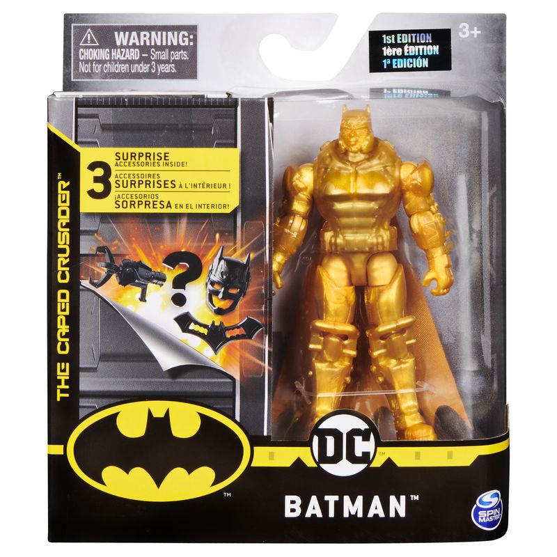 Batman zlatá obrněná figurka s doplňky 10 cm