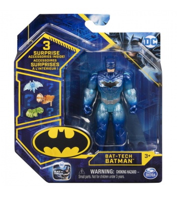 Batman Bat-tech modrá figurka s doplňky 10 cm