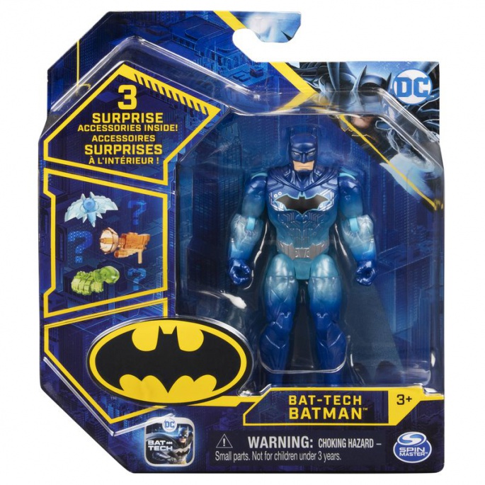 Batman Bat-tech modrá figurka s doplňky 10 cm
