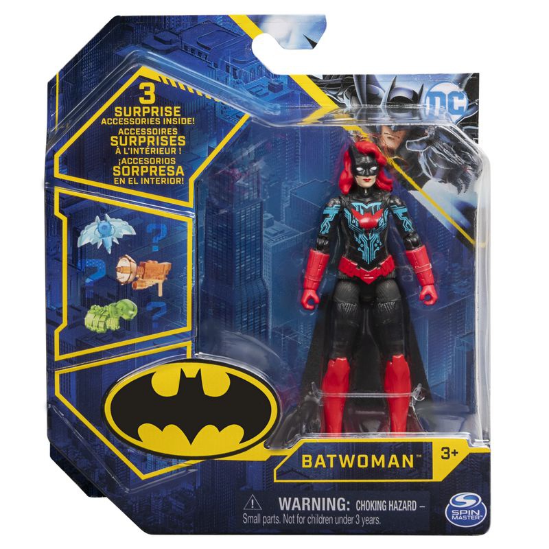 Batwoman s modrými ornamenty figurka s doplňky 10 cm