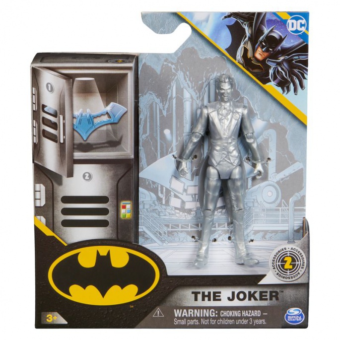 Joker stříbrná figurka s doplňky 10 cm