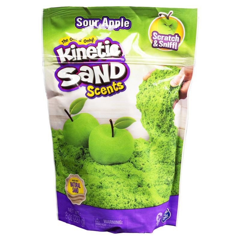 Kinetic Sand voňavý tekutý písek kyselé jablko