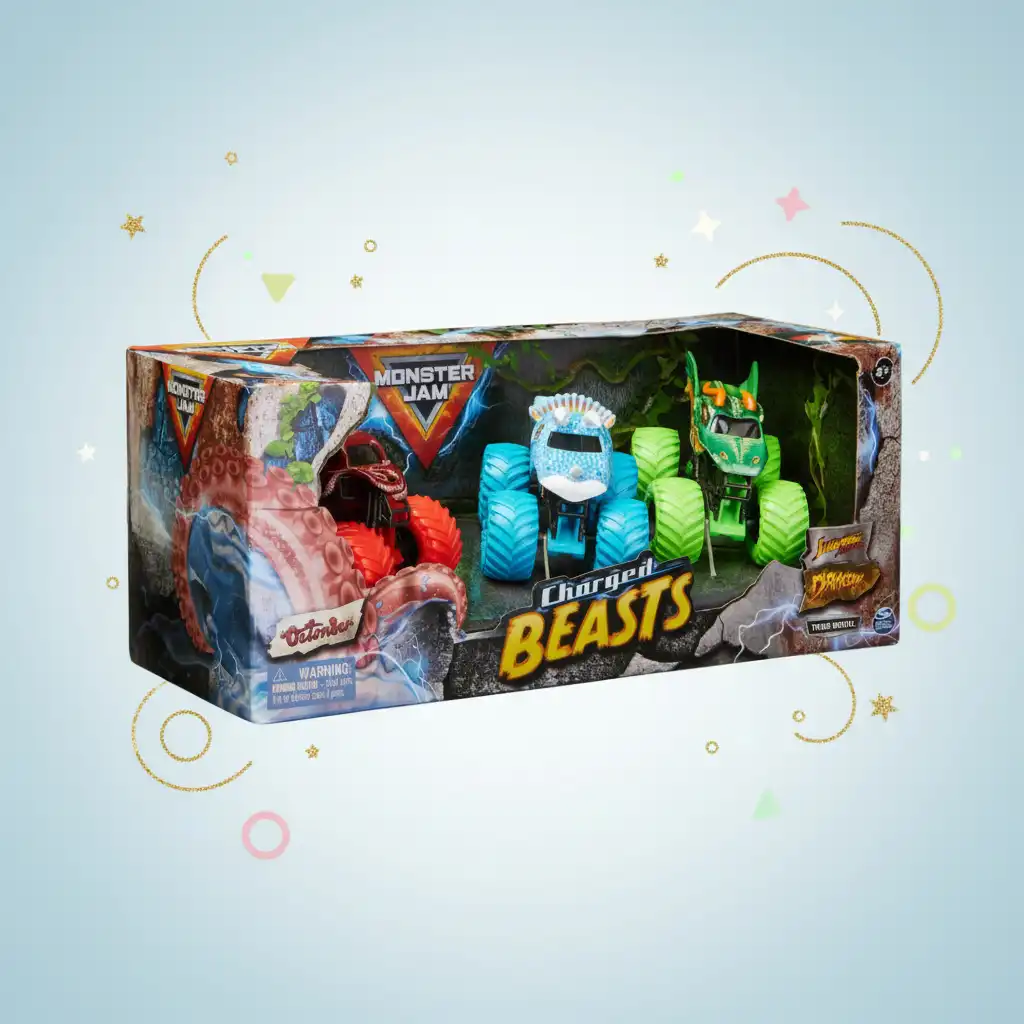 Vytvořte si vlastní Monster Jam show plnou triků.