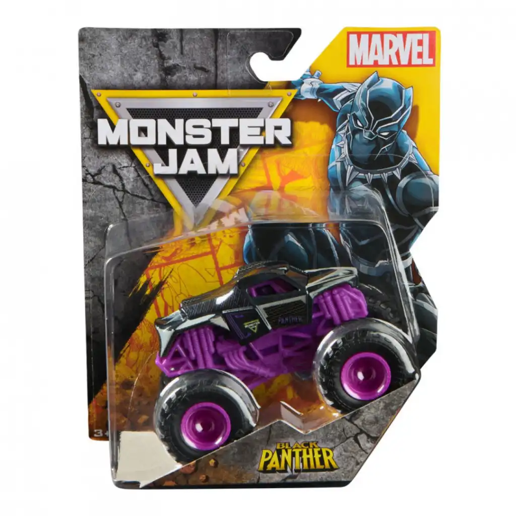 Zažijte hrdinské kousky s monster truckem Black Panther.