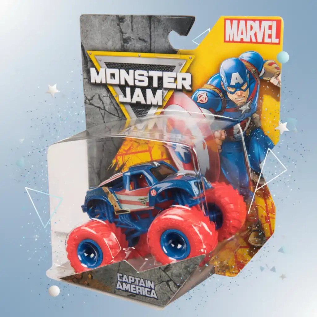 Rozšiřte svou sbírku o unikátní spojení Marvelu a Monster Jam.