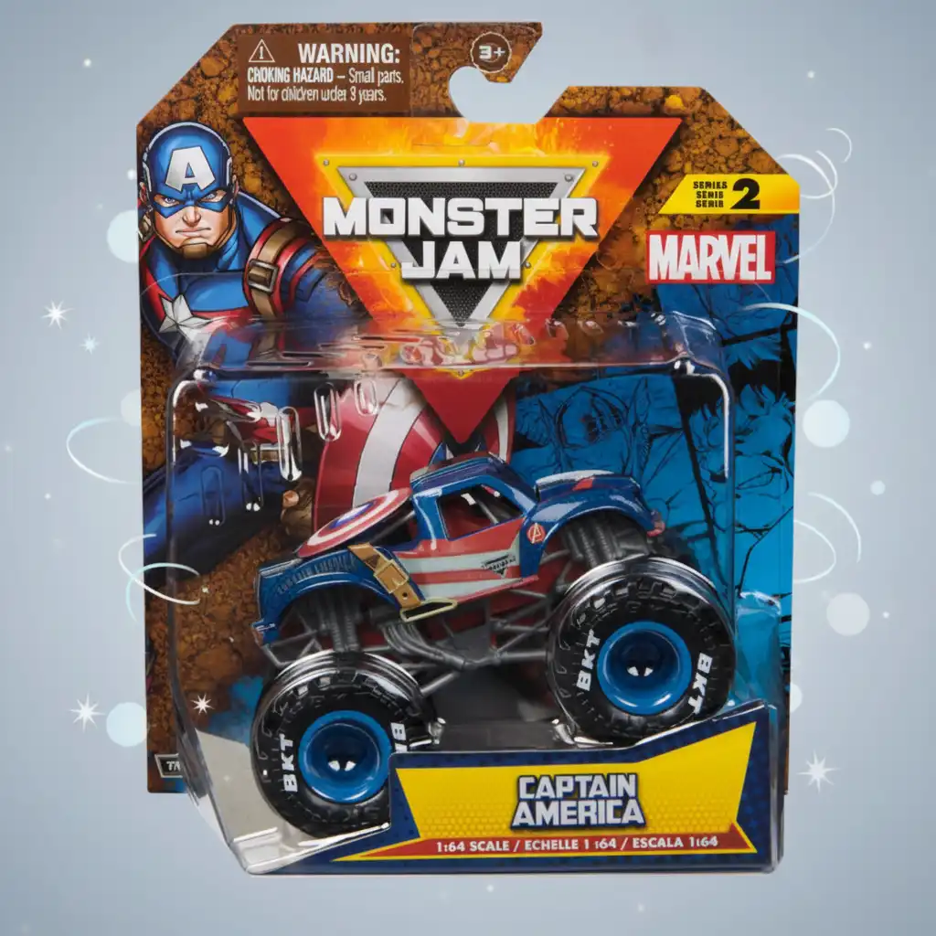 Zažijte epická dobrodružství s legendárním Avengerem v Monster Jam aréně.