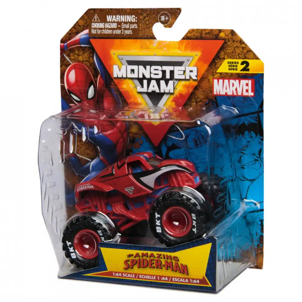 Zažijte nekonečnou akci s monster truckem v barvách Spider-Mana!