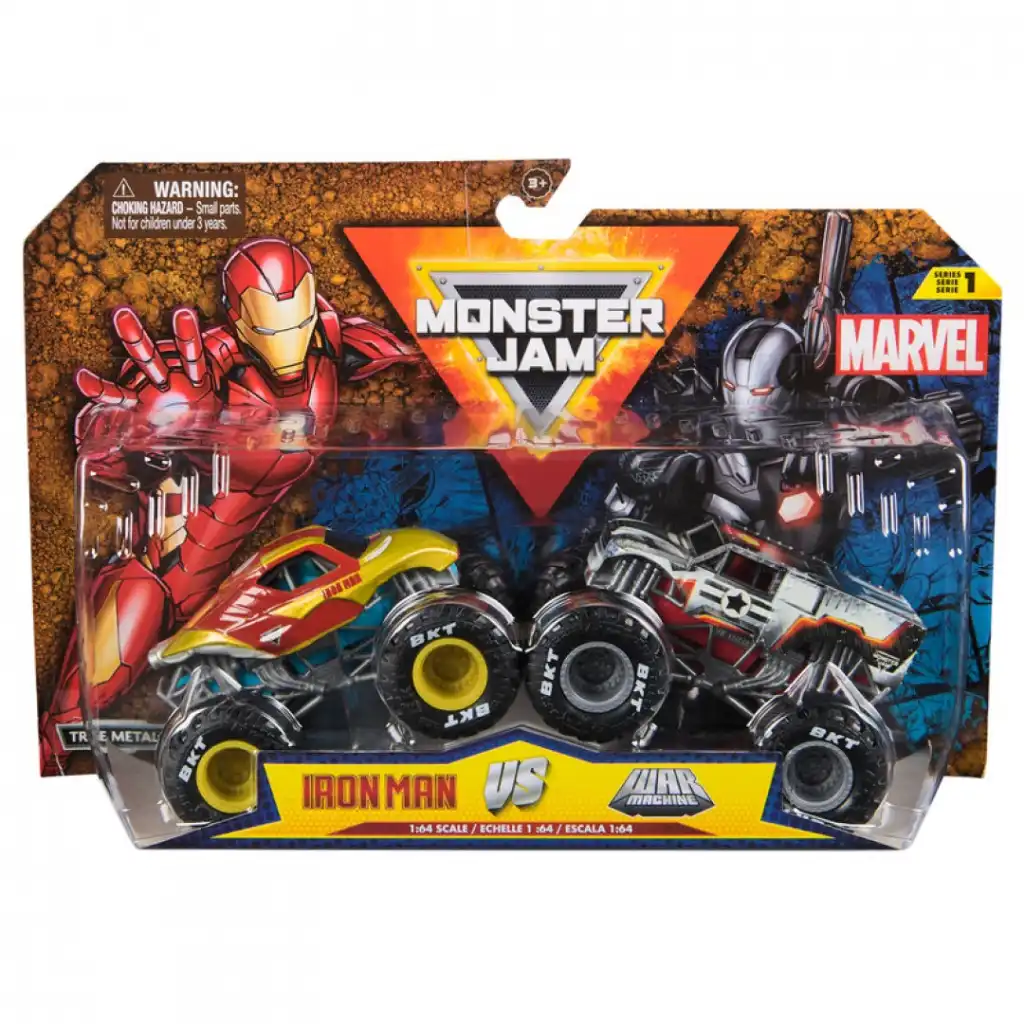 Precizní kovové zpracování a autentické detaily trucků Marvel.