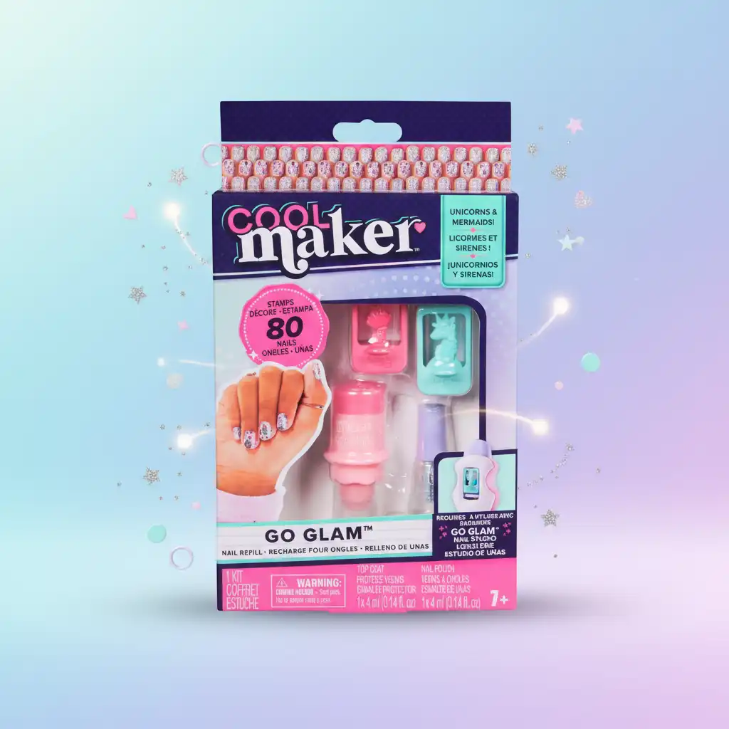 Detailní vzory jednorožce a mořské panny pro dokonalé nehty.