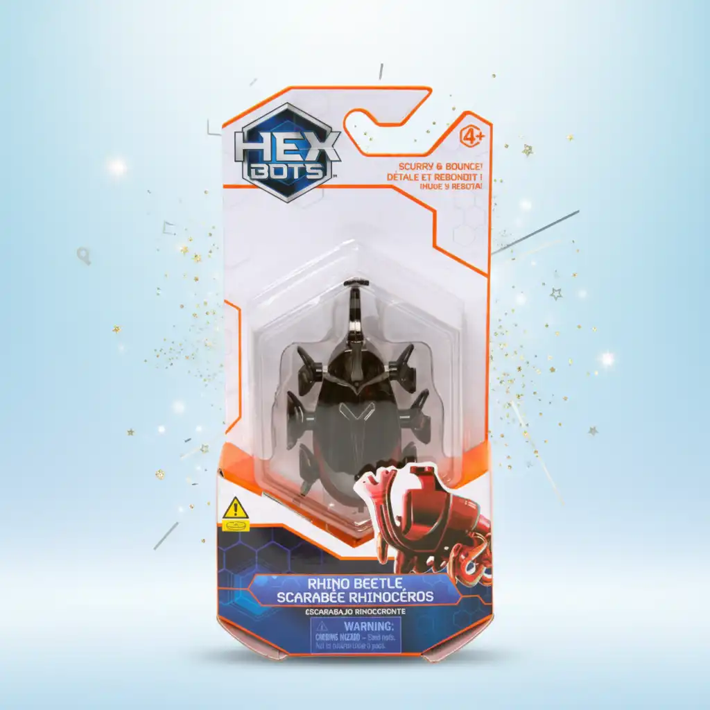 Zažijte nekonečnou zábavu s lezoucím robotem Rhino Beetle.