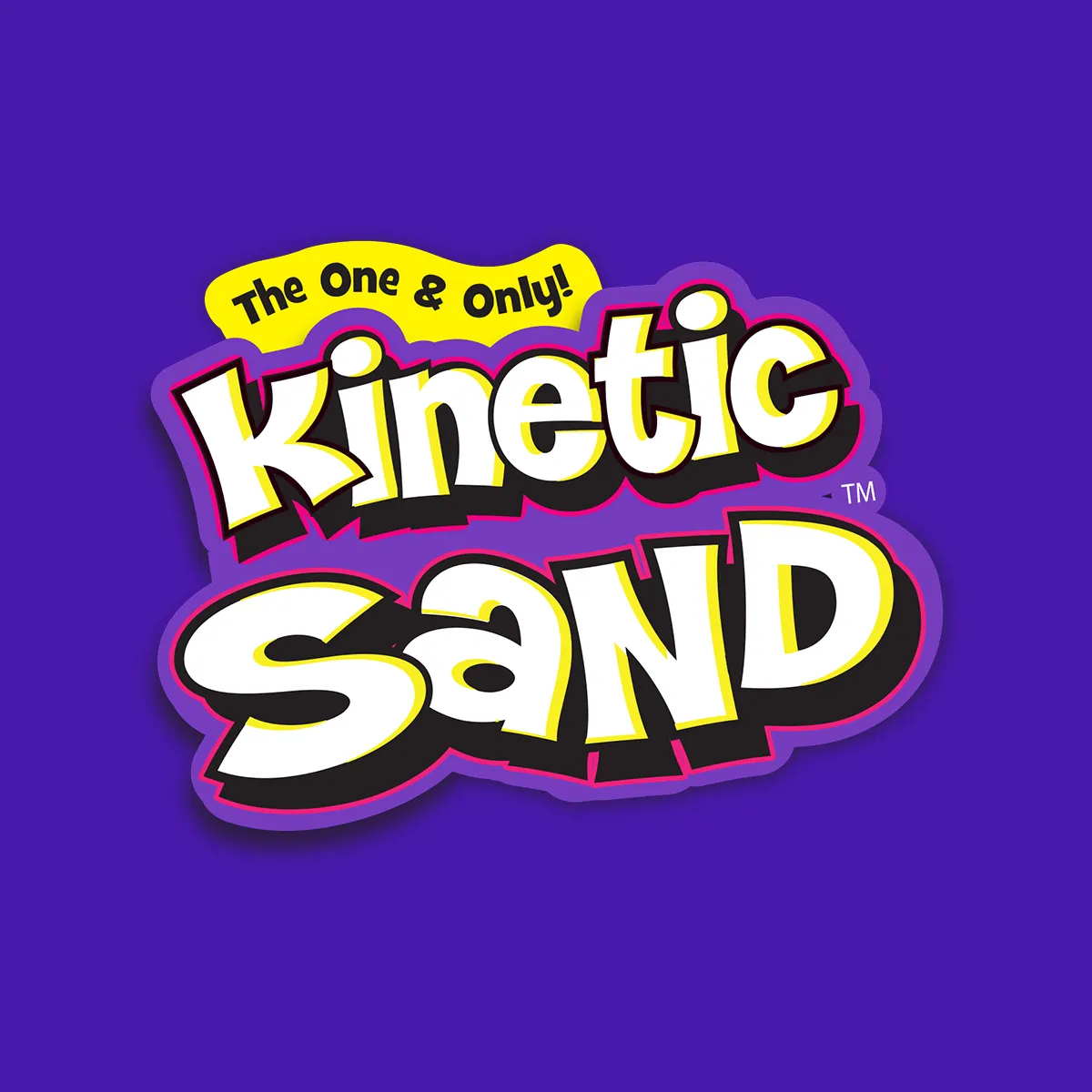 Oficiální logo Kinetic Sand balení s ovocnými vůněmi hrozny