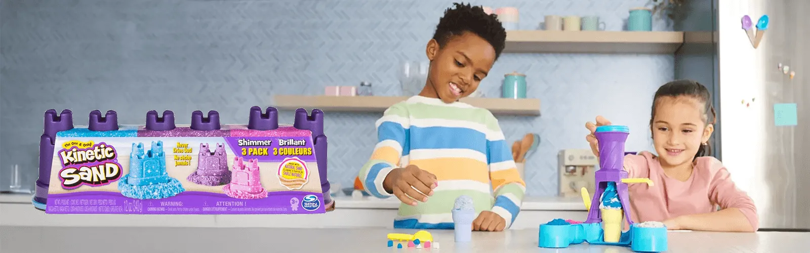 Zažijte voňavé tvoření s originálním kinetickým pískem.