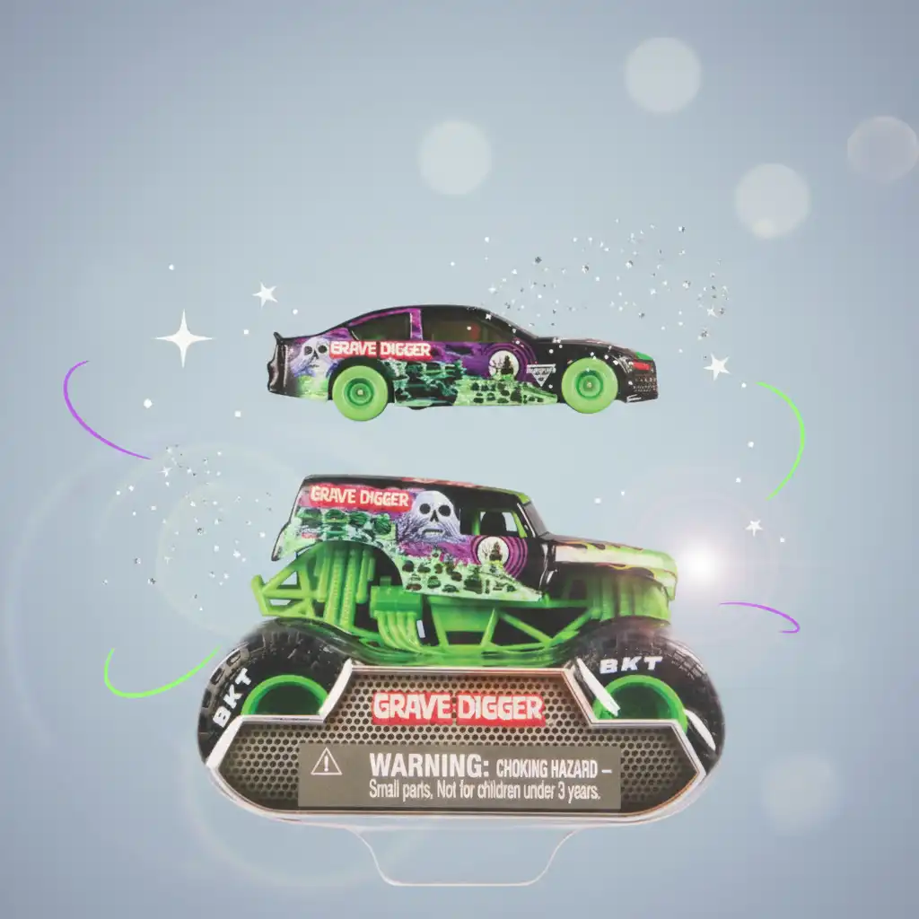 Ovládněte každou trať s neporazitelným týmem Monster Jam.