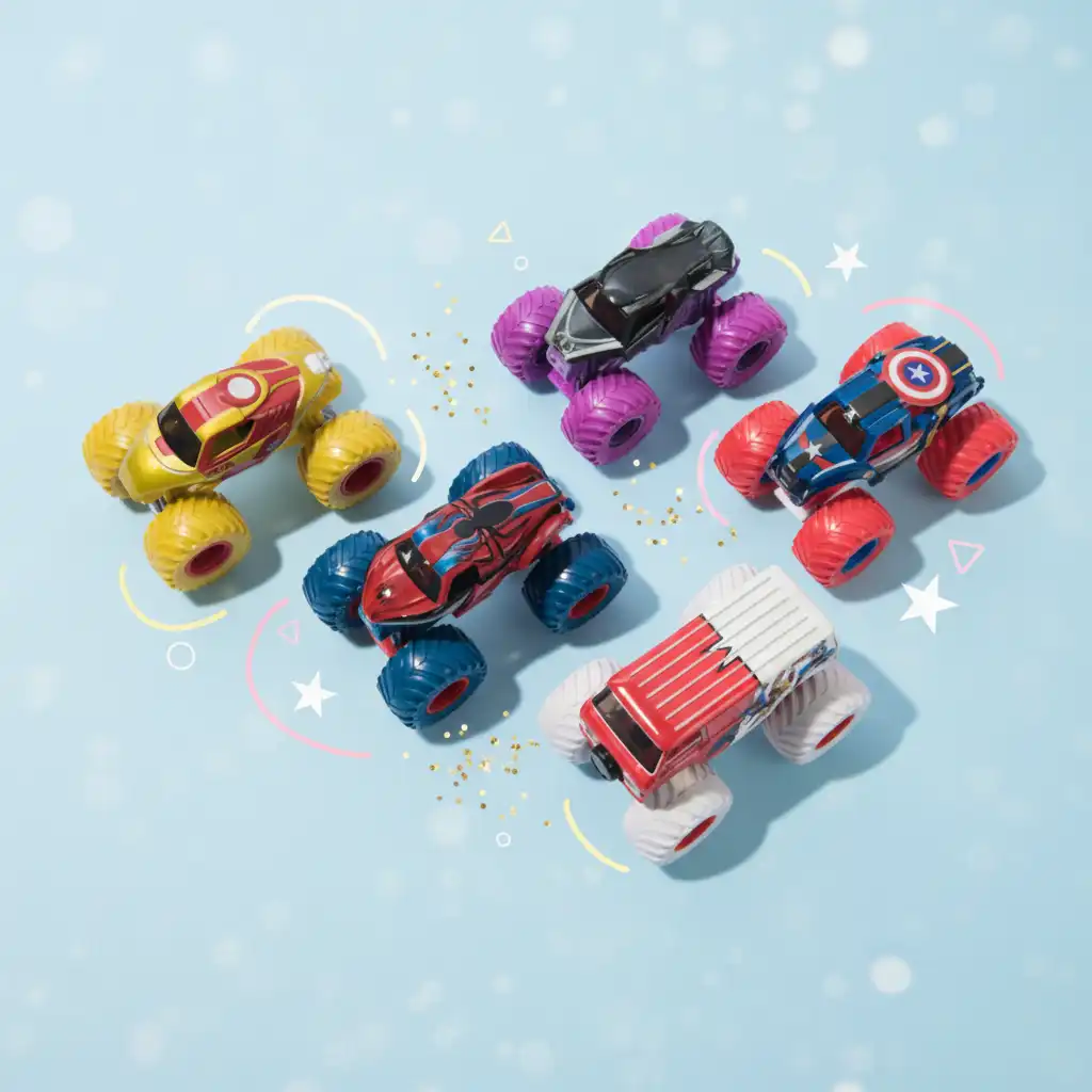 Zažijte hrdinská dobrodružství v aréně s ikonickými Marvel trucky.