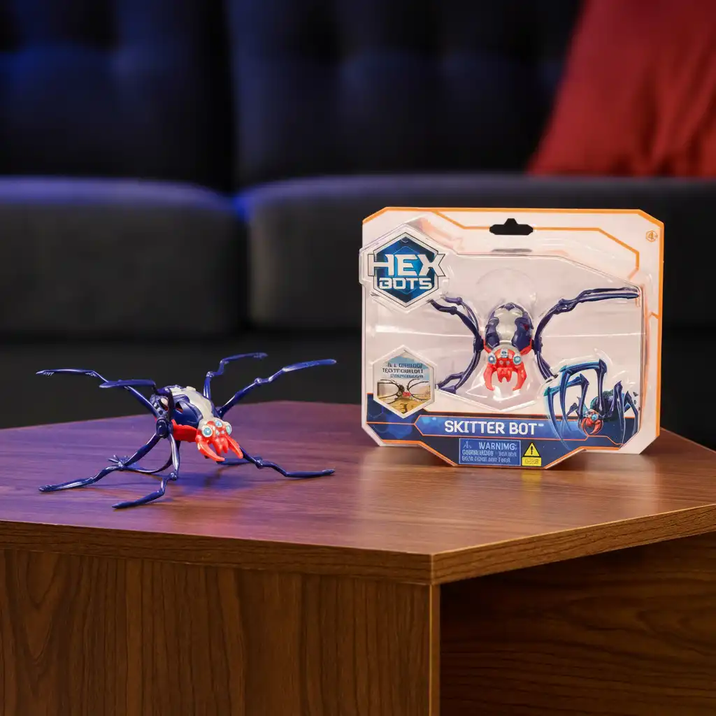 Špičkové zpracování a realistický pohyb robotického hmyzu Hex Bots.