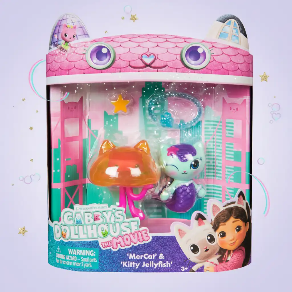 Precizně zpracované figurky Rybočky a Medúzky s originálními doplňky.