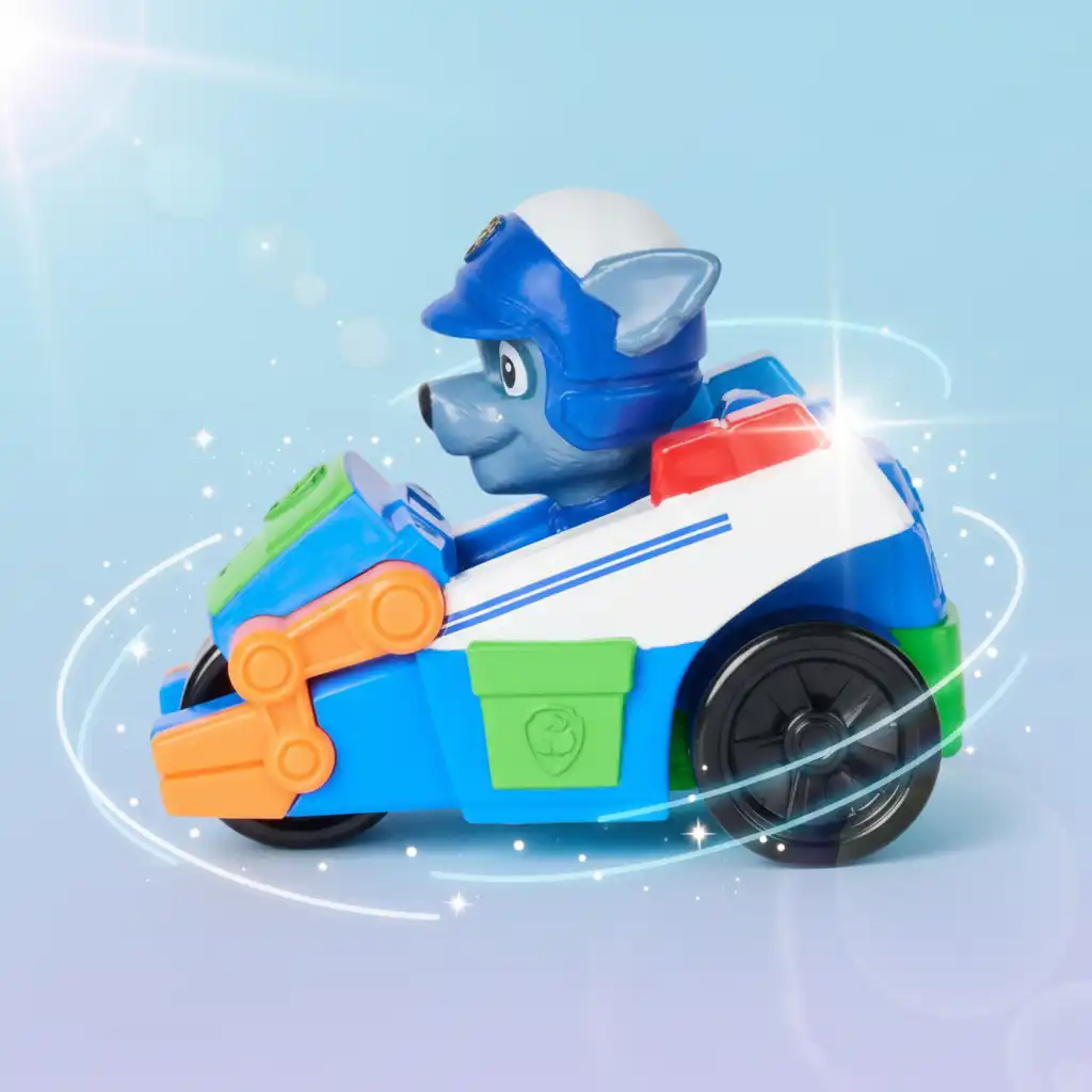 Precizně zpracované vozidlo Rockyho pro malé záchranáře.