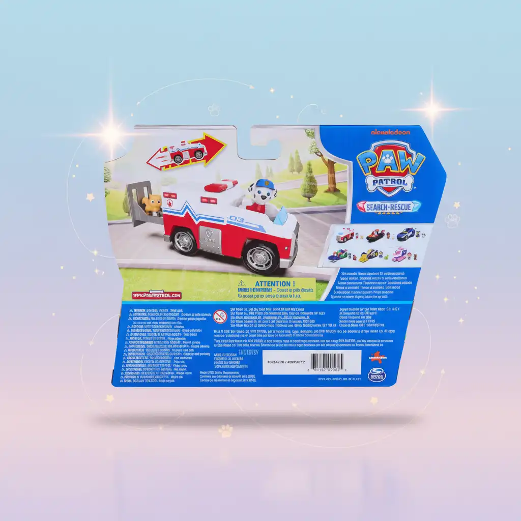 Kvalitní zpracování a autentické detaily Marshallova záchranného vozidla.