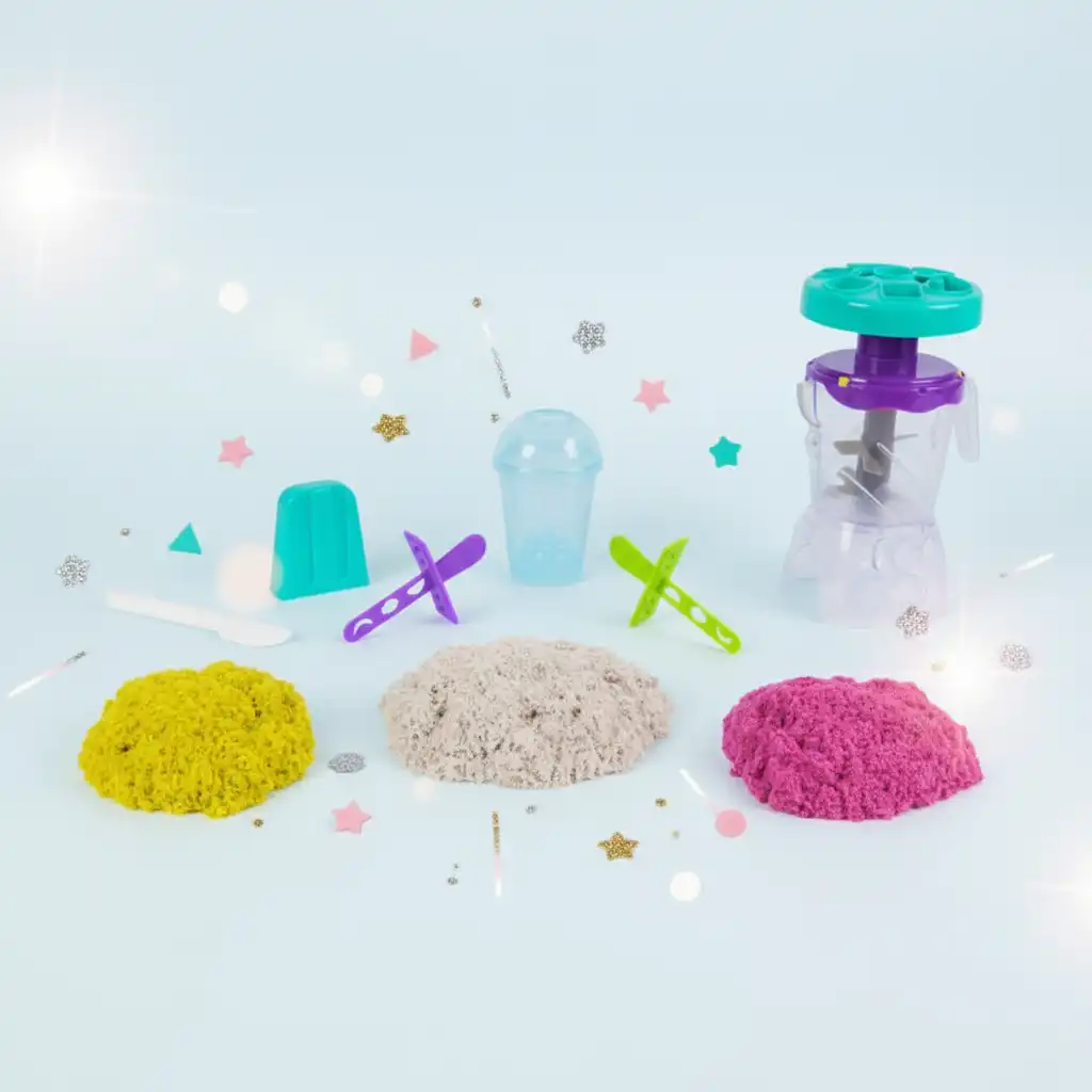 Relaxační smyslový zážitek s pískem, který nikdy nevysychá.